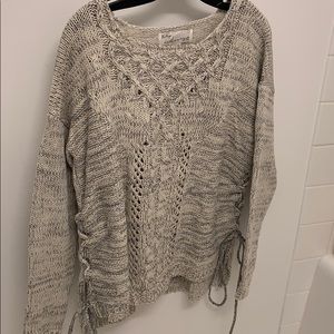 Vintage Havana Oversized Tie Up Side Sweater